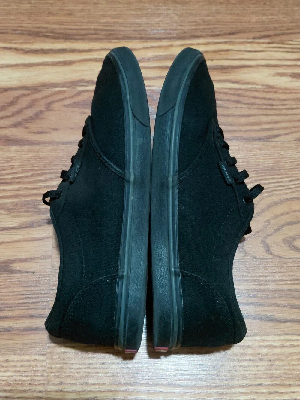 Vans Off The Wall Authentic Lo Pro Black Casual Shoes Sneakers Sz 8 Canvas Shoe